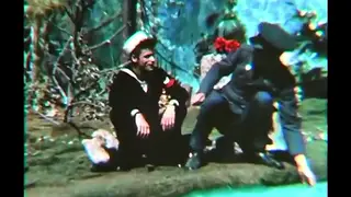 Vintage Military Couple Connect Outdoors
