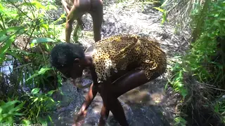 Two Ebony Women Share Intimate Outdoor Pleasure