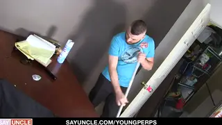 Muscular Guard Barebacks Shoplifter in Uniform