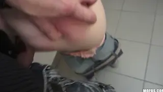 Redhead Stranger Gives POV Blowjob Outdoors Before Creampie