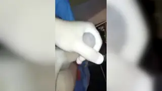 Solo Guy Strokes Thick Cock in Quick Handjob Session