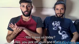 Latino Guy Takes a Mouthful in POV Blowjob