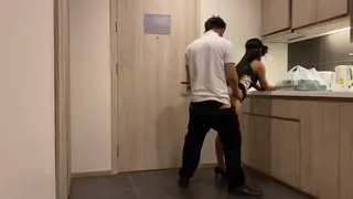 Asian MILF Seduces Hotel Room Service in Uniform