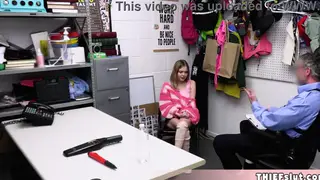 Blonde Teen Shoplifter Sucks and Rides in Reality Clip