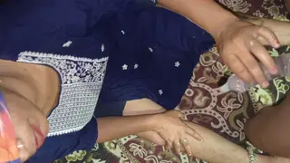 Indian MILF Enjoys Anal and 69 Outdoors in Lingerie