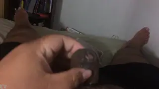 Latino Guy Strokes Small Cock to Cumshot Finish