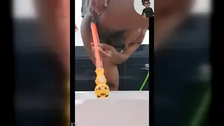 Indian Femboy Rides Dildo Deep in Homemade Solo