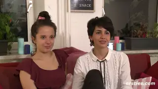 European Lesbians Scissor and Eat Pussy in Amateur Style