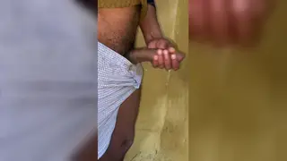 Muscular Ebony Bear Strokes Massive Cock to Cumshot