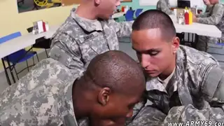 Uniformed Soldiers Share Intimate Handjob Session
