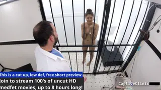 Brunette Nurse Bound and Gaped in Medical Roleplay
