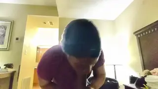 Ebony Amateur Delivers Sloppy Deepthroat Then Rides Hard
