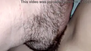 Cuckold Husband Offers His Wife's Shaved Pussy for a Friend's Tongue