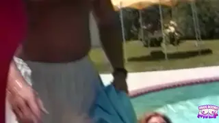 Busty MILFs Share Rough Outdoor Threesome With Husbands