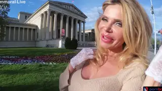 Busty Voluptuous MILF Enjoys Anal Threesome in Bedroom
