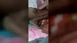 Indian Teen Wife Spreads Wide in Blue Panties