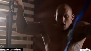 Muscular Hunks Bareback Doggystyle Ending in Facial