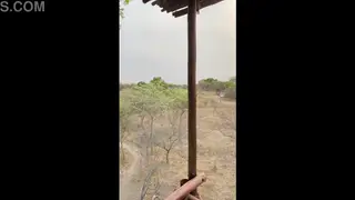 Blonde Exhibitionist Takes Anal Outdoors in POV
