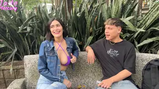 Voluptuous Latina Enjoys Outdoor Casting Session