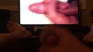 Guy Strokes Hard While Watching His Buddy