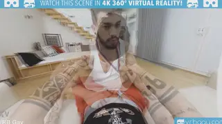 Tattooed Hunk Enjoys Anal with Bearded Bear
