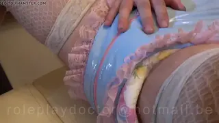European Muscle Hunk Strokes Off in Fetish Gear