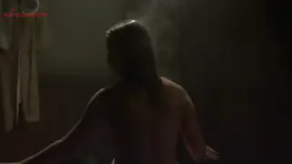 Blonde Asian Woman Enjoys a Warm Shower