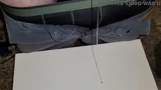 Amateur Guy Edges to Explosive Precum-Drenched Orgasm