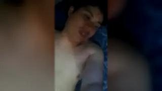 Amateur Guy Strokes Himself in a Dim Hallway