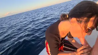 Petite Teen Takes a Sunset Creampie on a Boat
