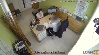 Voluptuous European Negotiates Loan With Anal Casting