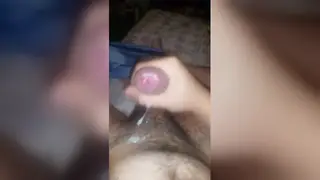 Solo Guy Strokes Until a Thick Cumshot Coats His Hand