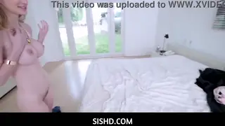 Busty Blonde Teen Gives POV Blowjob To Stepbrother