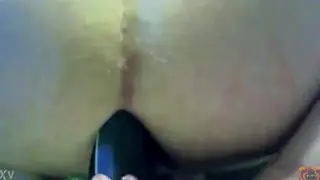 Solo Guy Inserts Slipper for Foot Play