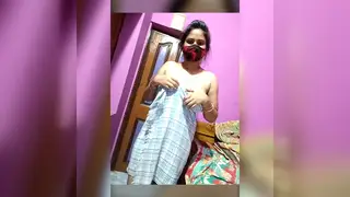 Indian Performer Engages Viewers During Live Webcam Session