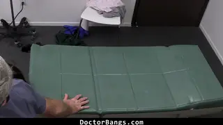 Teen Patient Examined by Doctor and Nurse in Clinic