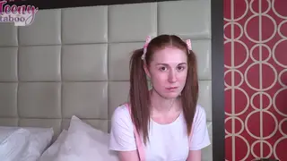 Busty Redhead Milks Mature Cock for Deep Creampie