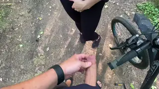 Latina Wife Gives a Blowjob Outdoors