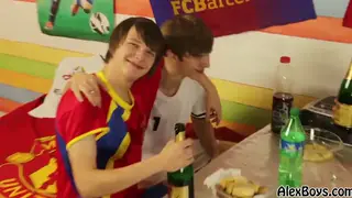 Two Teens Share Blowjob and Anal in Threesome