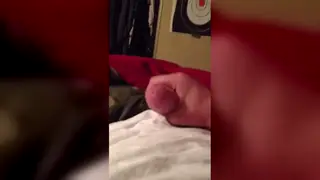 Fresh-Faced Teen Twink Teases His Hard Length in Close-Up