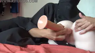 Arab MILF Explores First-Time Anal with Her Lesbian Partner as Husband Watches