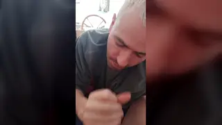 Arab Hunk Gets POV Blowjob and Swallows Load