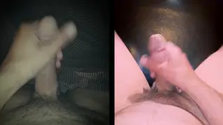 POV Handjob Captures Couple's Intimate Moment