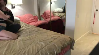 Busty Blonde Babysitter Rides and Swallows Every Drop