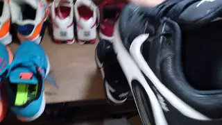 Brazilian Fetishist Coats Sneakers with Massive Load