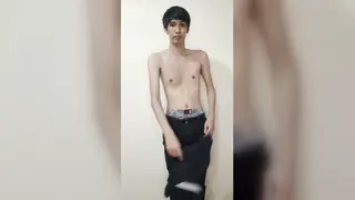Asian Submissive Performs Degrading Webcam Show for Master