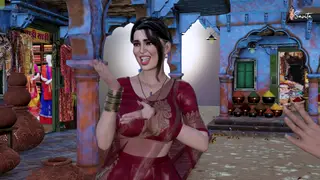 Indian MILF Enjoys Outdoor Threesome Missionary