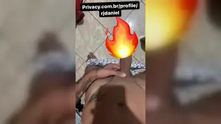 Guy Strokes Big Dick to Explosive Cumshot Finish