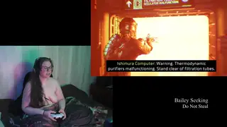 Brunette BBW Flaunts Voluptuous Curves During Nude Gaming