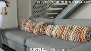 Petite Asian Brunette Takes Multiple BBC Creampies in Doggystyle